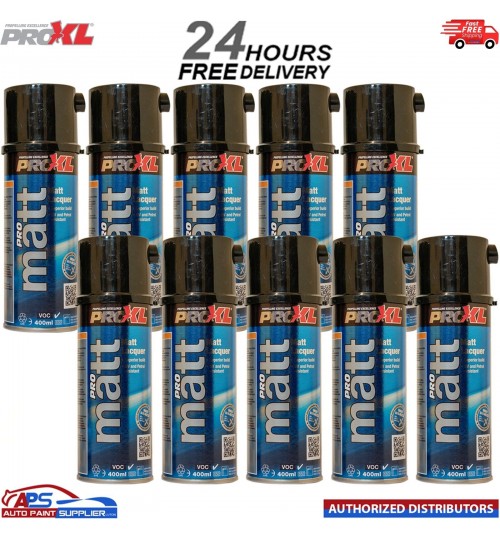10x ProXL ProMatt 400ml Aerosol Lacquer Clearcoat Pro XL Pro Matt
